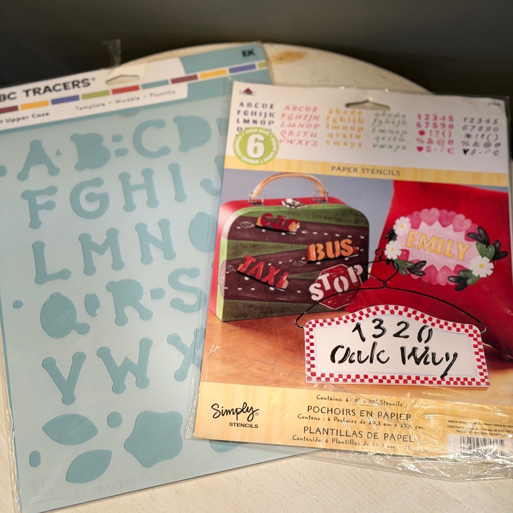 EK Success ABC Tracers Dot Upper Case Paper Stencil for‎ Crafts and Decor